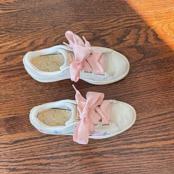 Puma Sneakers with Pink Satin Laces - Picture 5 of 7